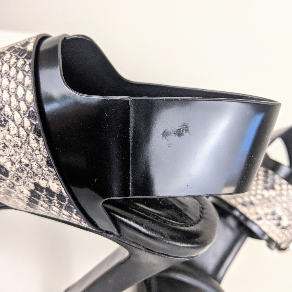 Bcbgmaxazria Nell Embossed Python Sandal - image 6